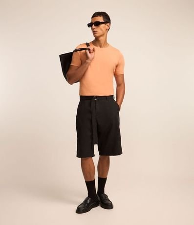 Remera Slim Básica en Algodón Manga Corta 2