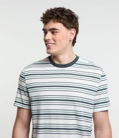 Pijama Corto con Rayas Finas Horizontales 3