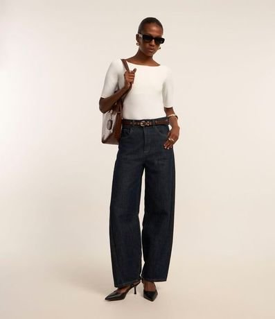 Body en Poliamida con Escote Canoa y Manga 3/4 2