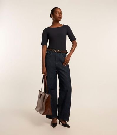 Body en Poliamida con Escote Canoa y Manga 3/4 2