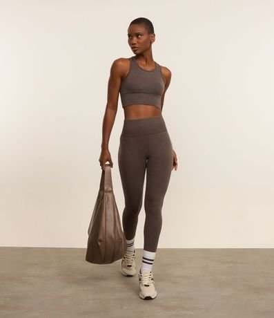 Pantalón Legging Deportiva en Poliamida con Efecto Lavado