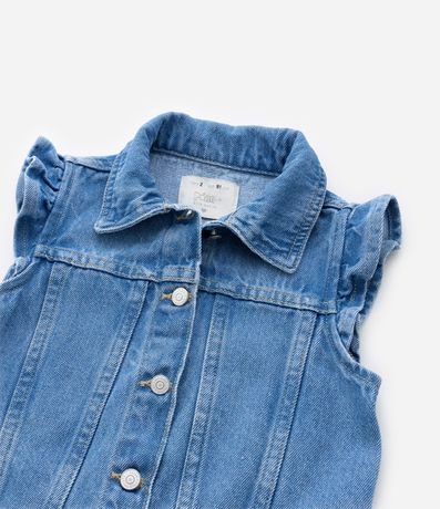 Chaleco Infantil en Jeans con Volados en las Sisas - Talle 1 a 5 años 5