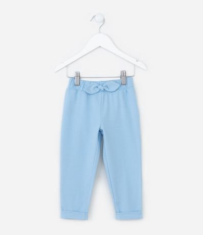 Pantalón Jogger Infantil con Moña Aplicada - Talle 1 a 5 años