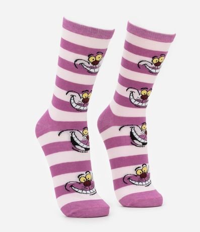 Media Caña Larga Rayada con el Gato Risón de Alicia en el Pais de las Maravillas 2