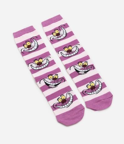 Media Caña Larga Rayada con el Gato Risón de Alicia en el Pais de las Maravillas 4