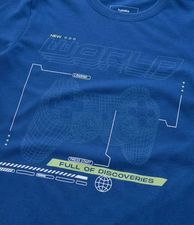 Remera Infantil con Estampa Gamer con Controle - Talle 5 a 14 años 4