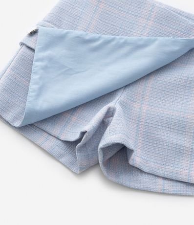 Short Pollera Infantil en Tweed con Solapa y Botón Corazón - Talle 1 a 5 años 5
