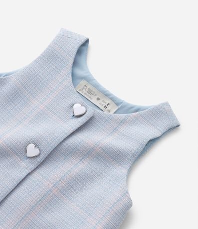 Vestido Infantil en Tweed con Bolsillos - Talle 1 a 5 años 6