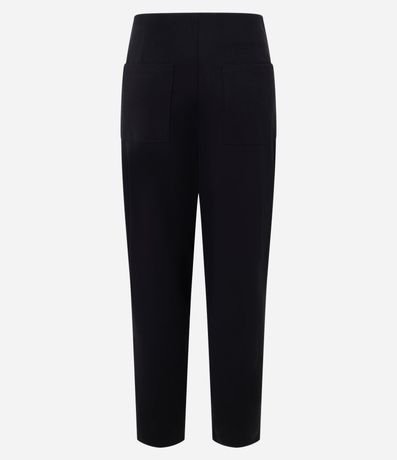 Pantalón Carrot Tiro Alto con Hebillas Laterales y Pliegues 2