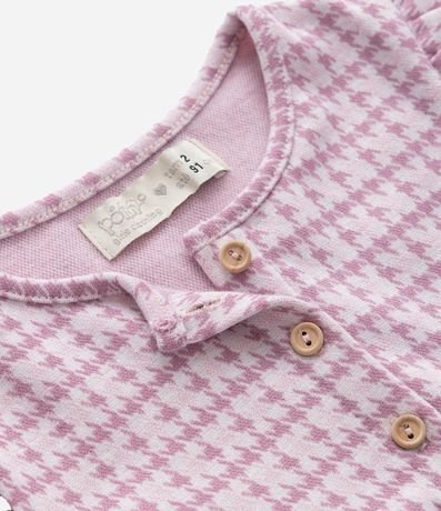 Vestido Infantil con Estampa Jacquard y Media Can Can - Talle 1 A 5 años 8