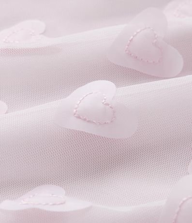 Vestido Infantil con Pollera de Tule de Corazones - Talle 1 a 5 años 3