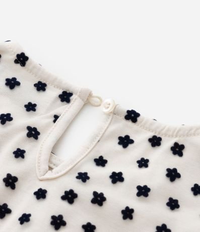 Vestido Infantil en Tule con Estampa Floral - Talle 1 a 5 años 4