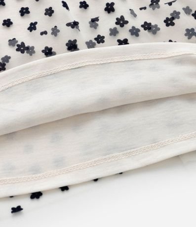 Vestido Infantil en Tule con Estampa Floral - Talle 1 a 5 años 6