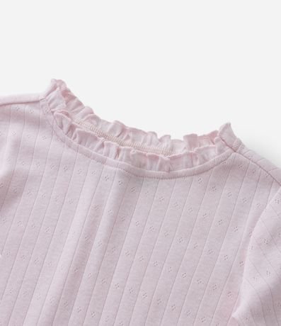 Blusa Infantil con Textura y Volado en el Cuello - Talle 1 a 5 años 5