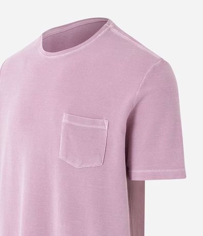 Remera Comfort en Algodón Texturizado con Bolsillo Delantero 6