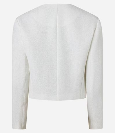 Chaqueta Tweed con Botones Metalizados y Solapas 7