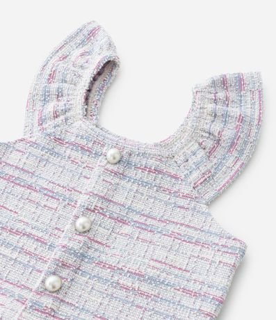 Blusa Infantil en Tweed con Botones Perlados - Talle 1 a 5 años 4