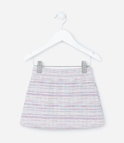 Pollera Infantil en Tweed con Lapelas y Botones - Talle 1 a 5 años 2