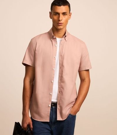 Camisa Comfort en Oxford con Cuello Inglés