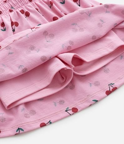 Conjunto Infantil con Short Pollera y Cereza de Ganchillo - Talle 1 a 5 años 8