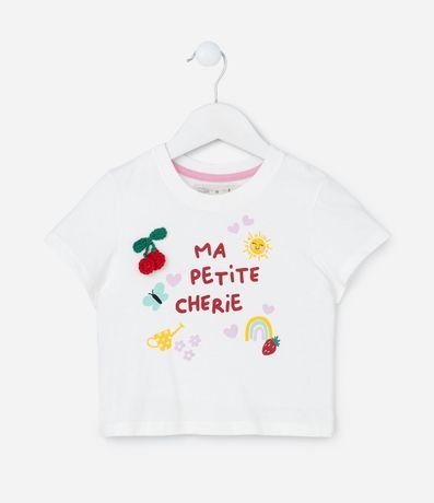 Conjunto Infantil con Short Pollera y Cereza de Ganchillo - Talle 1 a 5 años 2