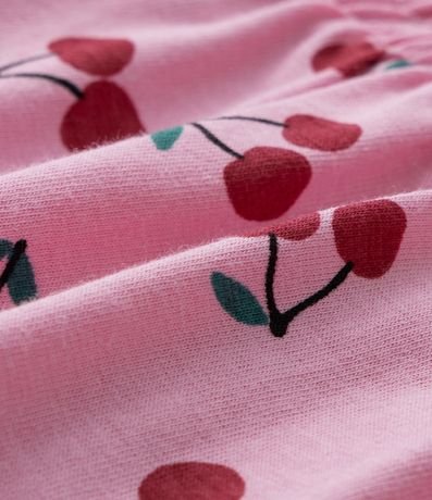 Conjunto Infantil con Short Pollera y Cereza de Ganchillo - Talle 1 a 5 años 3