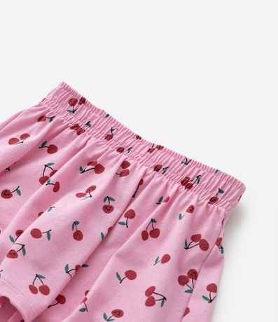 Conjunto Infantil con Short Pollera y Cereza de Ganchillo - Talle 1 a 5 años 4
