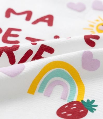 Conjunto Infantil con Short Pollera y Cereza de Ganchillo - Talle 1 a 5 años 5