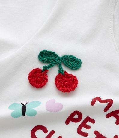 Conjunto Infantil con Short Pollera y Cereza de Ganchillo - Talle 1 a 5 años 6