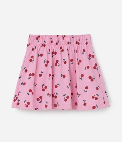Conjunto Infantil con Short Pollera y Cereza de Ganchillo - Talle 1 a 5 años 7