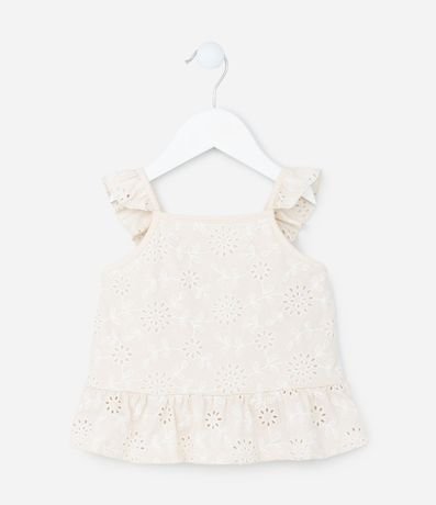 Blusa Infantil con Volados y Textura - Talle 1 a 5 años