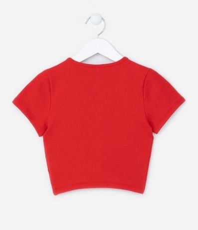 Blusa Cropped Infantil con Fruncido Delantero - Talle 5 a 14 años 2