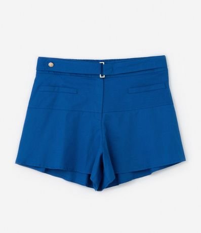 Short Evasé en Algodón y Lino con Cinturón Fijo Curve & Plus Size 5