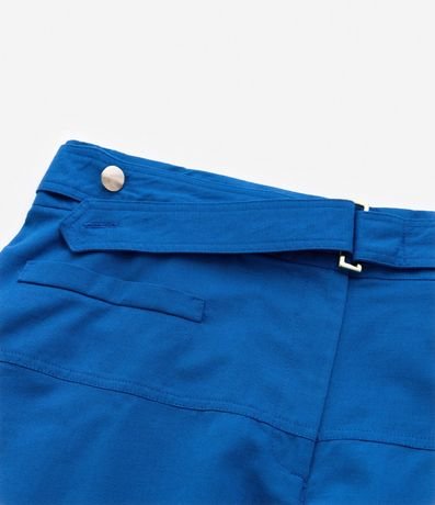 Short Evasé en Algodón y Lino con Cinturón Fijo Curve & Plus Size 8