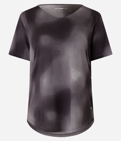 Remera en Microfibra Estampa Manchada 6