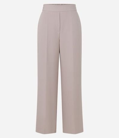 Pantalón Wide Leg Sastrería con Cintura Elástica 5