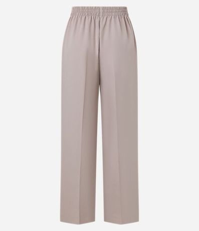 Pantalón Wide Leg Sastrería con Cintura Elástica 6