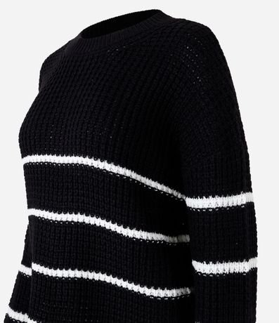 Suéter en Punto con Sisa Deslocada y Rayas Horizontales 6