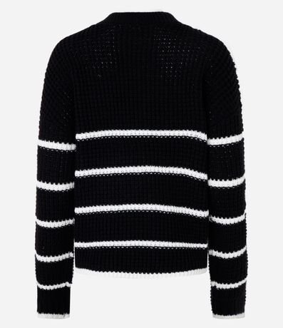 Suéter en Punto con Sisa Deslocada y Rayas Horizontales 7