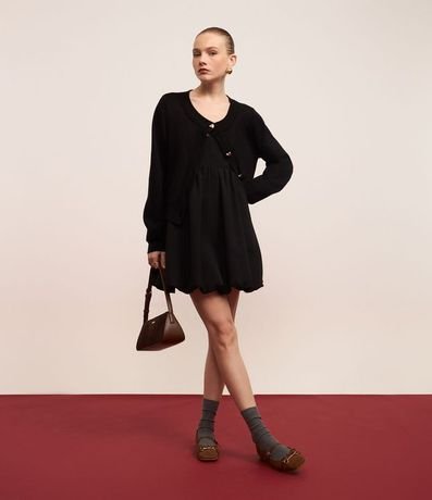 Cardigan de Punto Texturizado con Botones de Corazón 6