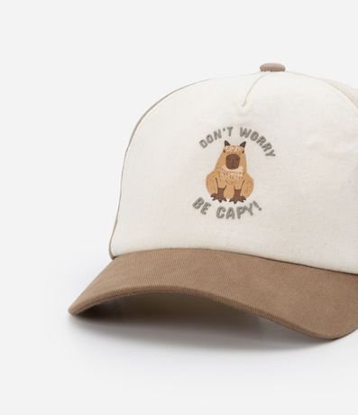Gorra Infantil en Sarga con Estampa de Carpincho 4