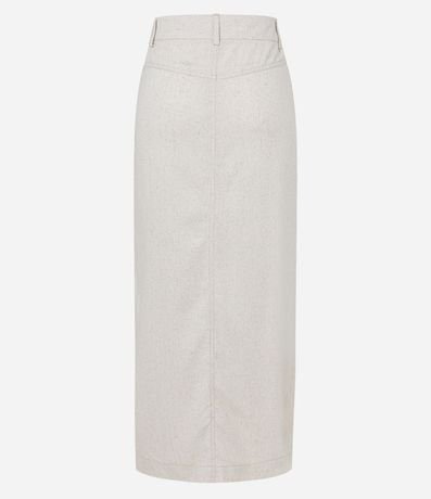 Pollera Larga en Viscolino con Bolsillos y Abertura 6