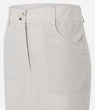 Pollera Larga en Viscolino con Bolsillos y Abertura 7