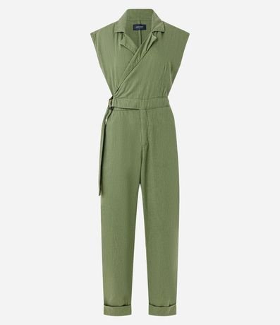 Mono Largo en Sarga con Hebilla Lateral 5