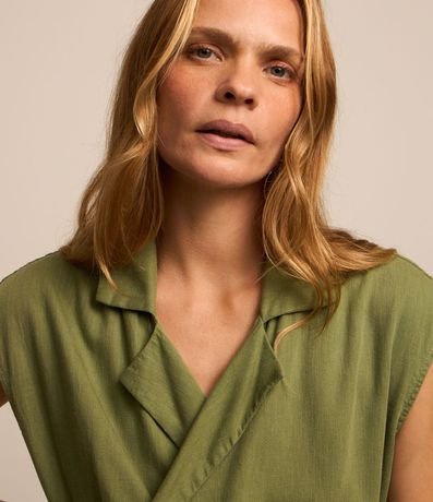 Mono Largo en Sarga con Hebilla Lateral 3