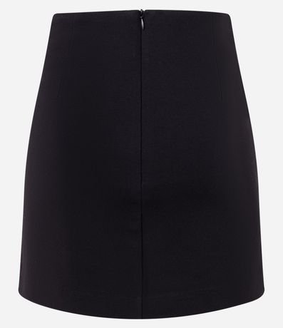 Pollera corta en Ponto Roma con Cinturón Fino con Hebillas 6