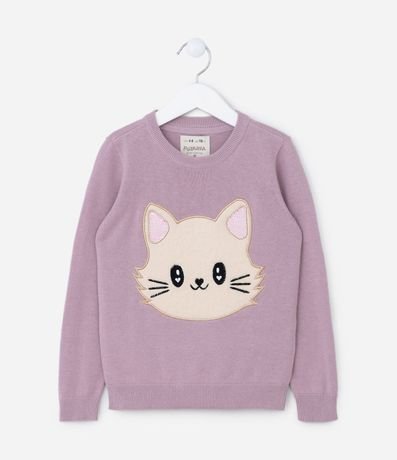 Buzo Infantil con Bordado de Gatito - Talle 5 a 14 años 1