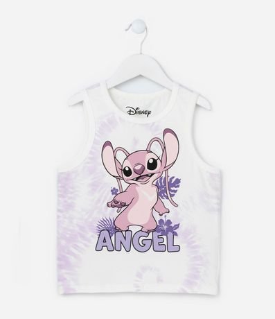 Musculosa Infantil con Estampa de Angel y Tie Dye - Talle 5 a 14 años