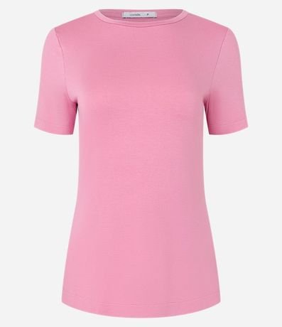 Blusa Básica en Viscosa con Escote Redondo 5