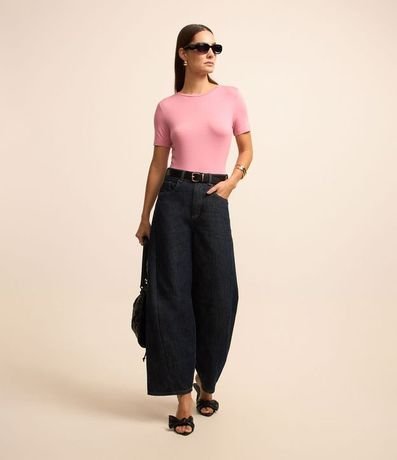 Blusa Básica en Viscosa con Escote Redondo 2